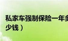 私家车强制保险一年多少钱（强制保险一年多少钱）