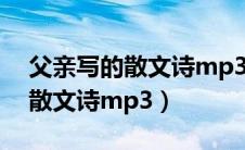 父亲写的散文诗mp3下载百度云（父亲写的散文诗mp3）