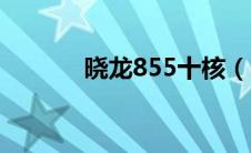 晓龙855十核（晓龙855手机）