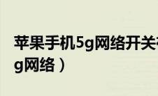 苹果手机5g网络开关在哪里（苹果手机支持5g网络）