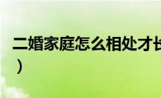 二婚家庭怎么相处才长久（二婚家庭怎么相处）