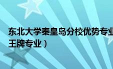 东北大学秦皇岛分校优势专业排名（东北大学秦皇岛分校的王牌专业）