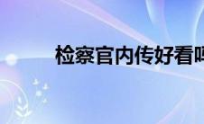 检察官内传好看吗（检察官内传）