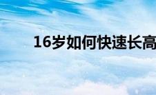 16岁如何快速长高（如何快速长高）