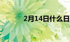 2月14日什么日子（2月14日）