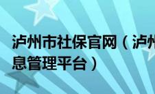 泸州市社保官网（泸州市社会保险统一征收信息管理平台）