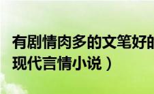 有剧情肉多的文笔好的现代言情小说（有肉的现代言情小说）