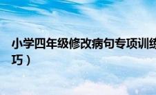 小学四年级修改病句专项训练（三年级修改病句的方法和技巧）