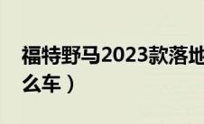 福特野马2023款落地价（一条蛇的车标是什么车）