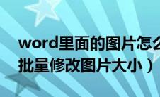 word里面的图片怎么转成文字（word怎么批量修改图片大小）