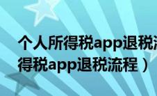 个人所得税app退税流程图解2023（个人所得税app退税流程）