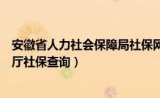 安徽省人力社会保障局社保网（安徽省人力资源和社会保障厅社保查询）