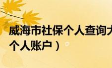 威海市社保个人查询大厅（山东威海社保查询个人账户）