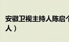 安徽卫视主持人陈启个人资料（安徽卫视主持人）