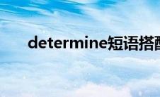 determine短语搭配（determined）