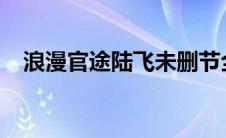 浪漫官途陆飞未删节全集txt（浪漫官途）