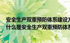 安全生产双重预防体系建设方面的相关知识二建继续教育（什么是安全生产双重预防体系建设）