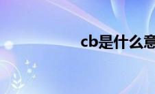 cb是什么意思?（cb）