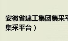 安徽省建工集团集采平台网（安徽省建工集团集采平台）