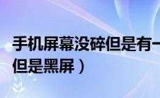 手机屏幕没碎但是有一块黑了（手机屏幕没碎但是黑屏）