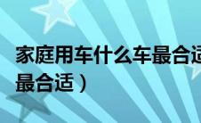 家庭用车什么车最合适人多（家庭用车什么车最合适）