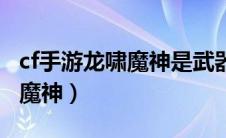 cf手游龙啸魔神是武器还是皮肤（cf手游龙啸魔神）