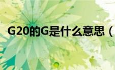 G20的G是什么意思（g20的g是什么意思）