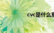 cvc是什么意思（cvc）