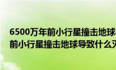 6500万年前小行星撞击地球导致什么动物灭绝（6500万年前小行星撞击地球导致什么灭绝）