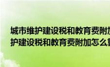 城市维护建设税和教育费附加的计税依据是什么?（城市维护建设税和教育费附加怎么算）