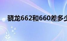 骁龙662和660差多少（骁龙662和665）