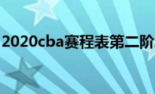 2020cba赛程表第二阶段（2020cba赛程表）