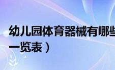 幼儿园体育器械有哪些图片（幼儿园体育器械一览表）