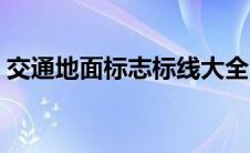 交通地面标志标线大全（道路交通标线分为）