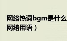 网络热词bgm是什么意思（bgm是什么意思网络用语）