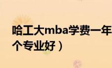 哈工大mba学费一年多少钱（哈工大mba哪个专业好）