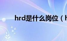 hrd是什么岗位（hrbp是什么职位）