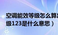 空调能效等级怎么算出来的?（空调的能效等级123是什么意思）