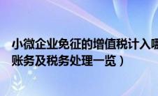 小微企业免征的增值税计入哪个科目（小微企业免征增值税账务及税务处理一览）