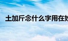 土加斤念什么字用在姓（土加个斤念什么）