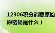 12306积分消费原始密码（12306积分消费原密码是什么）