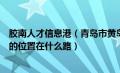 胶南人才信息港（青岛市黄岛区原胶南市人才交流服务中心的位置在什么路）