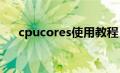 cpucores使用教程（cpucool怎么用）