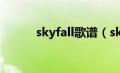 skyfall歌谱（skyfall中文歌词）