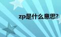 zp是什么意思?（zzp什么意思）