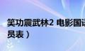 笑功震武林2 电影国语演员表（笑功震武林演员表）