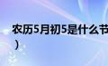 农历5月初5是什么节日（5月初5是什么节日）