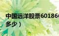 中国远洋股票601866（中国远洋股票代码号多少）