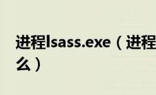 进程lsass.exe（进程SddSUpdate.exe是什么）