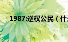 1987:逆权公民（什么叫“逆权侵占”）